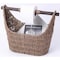 Vintiquewise Seagrass Decorative Bathroom Basket Magazine Rack Organizer w/ Wooden Rod Toilet Paper Holder QI003417 - alternate 1